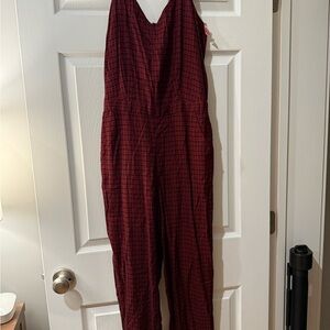 Women's Burgundy Jumpsuit by MADEWELL